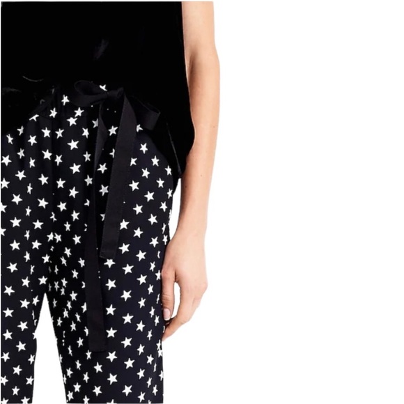 J. Crew Black and White Polka Dot Straight Leg Pants - Picture 3 of 11